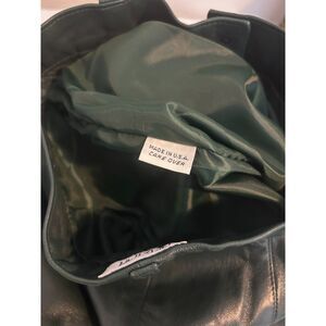 Vintage Wilsons Leather Maxima Green Leather Pants High Waisted Trousers Size 4